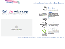 Tablet Screenshot of advantagedigitalprint.com